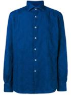 Glanshirt Paisley Embroidered Shirt - Blue