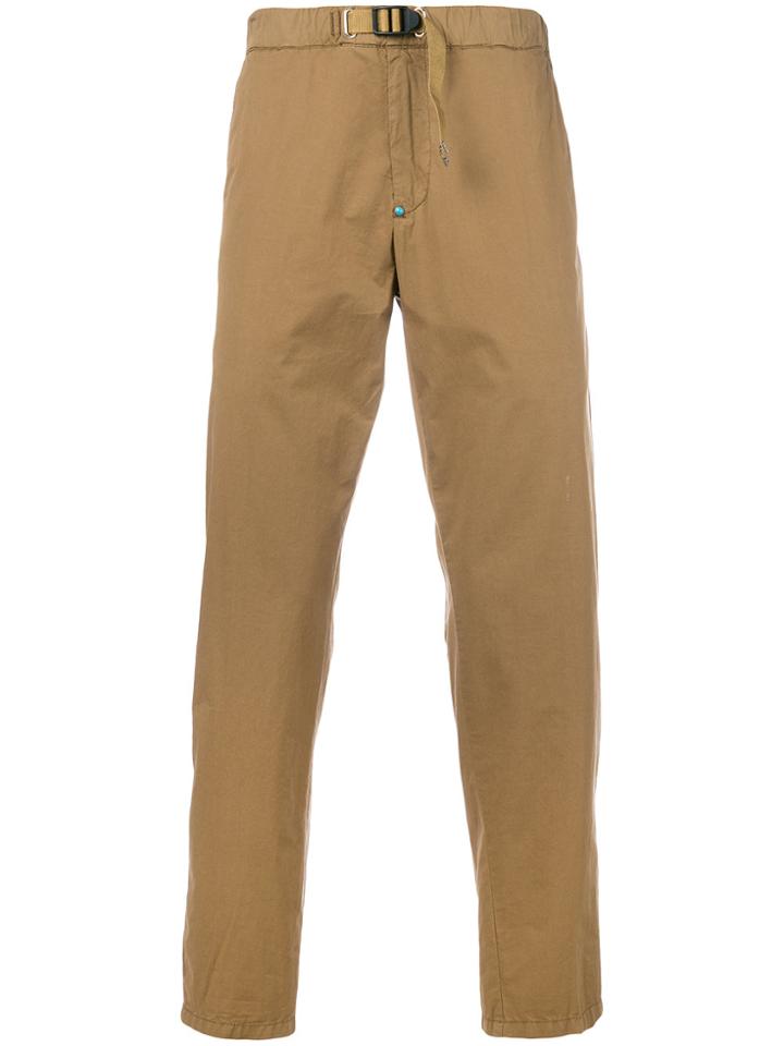 White Sand Elasticated Waistband Trousers - Nude & Neutrals