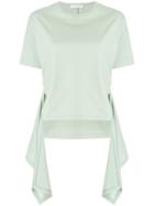 Cédric Charlier Cut Out Panel T-shirt - Green