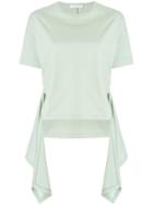 Cédric Charlier Cut Out Panel T-shirt - Green