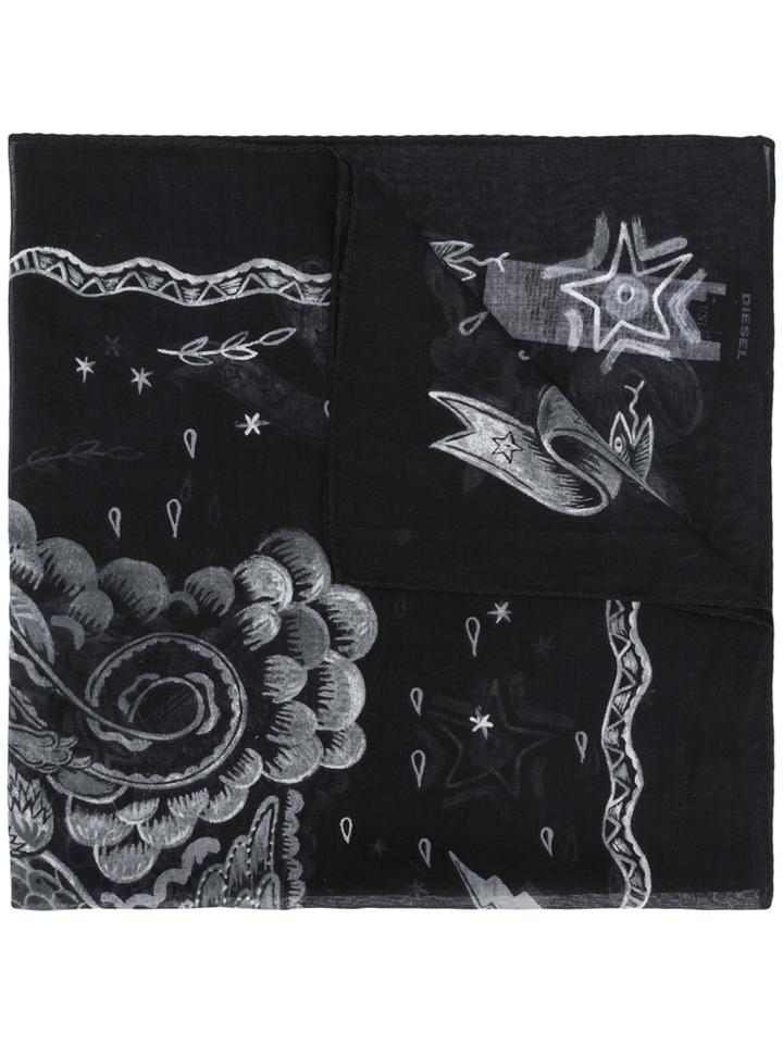 Diesel Savas Scarf - Black
