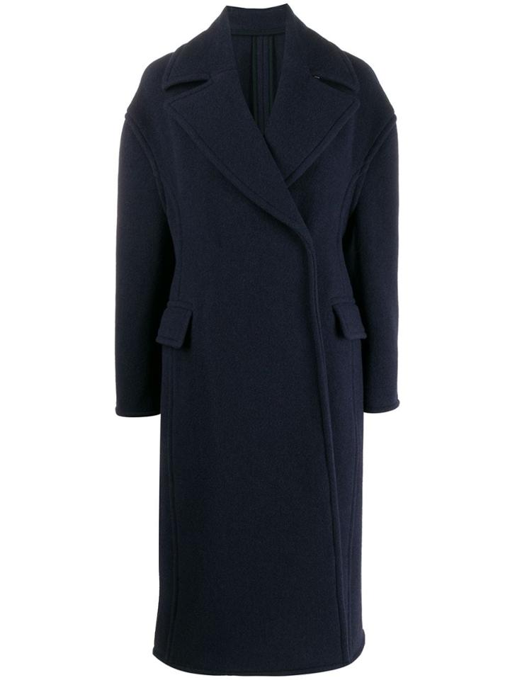 Acne Studios Sculptural Oversized Coat - Blue