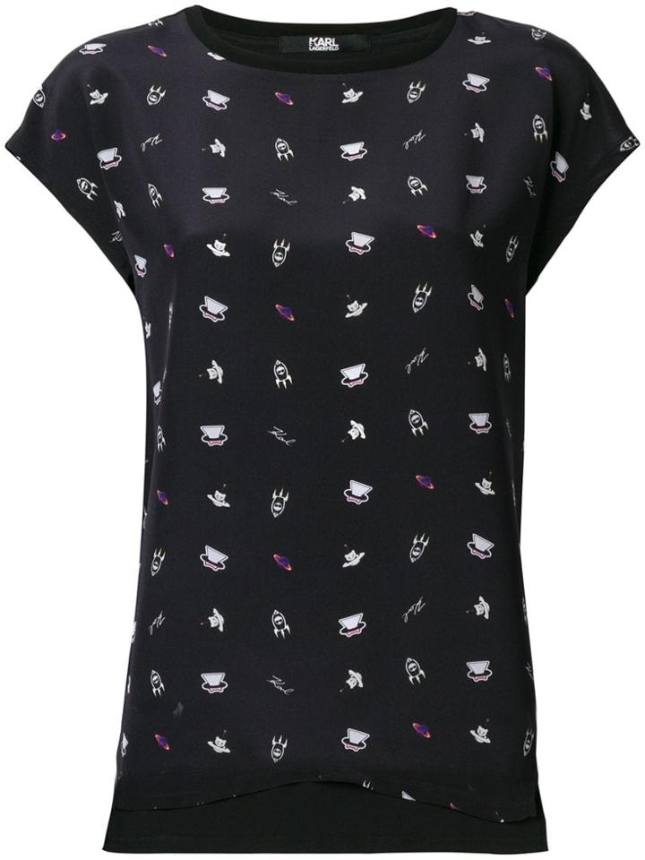Karl Lagerfeld Space Karl T-shirt - Blue