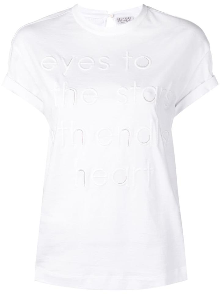 Brunello Cucinelli Eyes To The Stars T-shirt - White