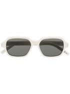 Saint Laurent Eyewear Square Framed Sunglasses - White