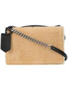 Calvin Klein 205w39nyc Foldover Shearling Bag - Brown