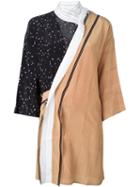 3.1 Phillip Lim Mix Print Kimono Dress, Women's, Size: 2, Silk