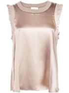 Cinq A Sept Lenore Satin Top - Neutrals