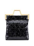 Fendi Ff Logo Shopper - Black