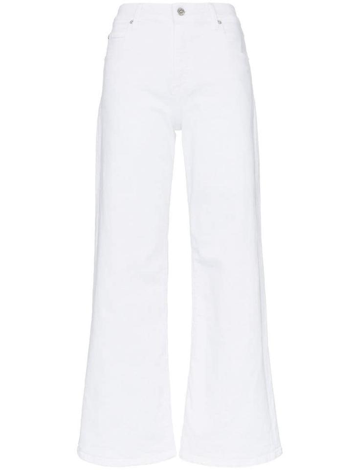Eve Denim Charlotte Wide Leg Culotte Jeans - White