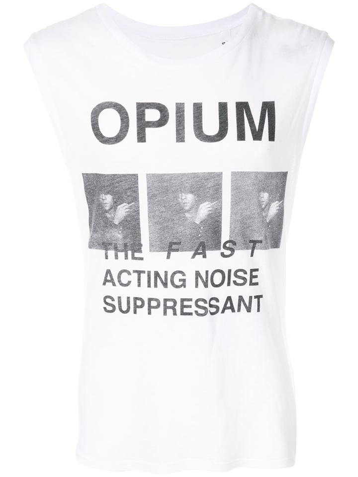 Enfants Riches Déprimés Opium Graphic Vest - White
