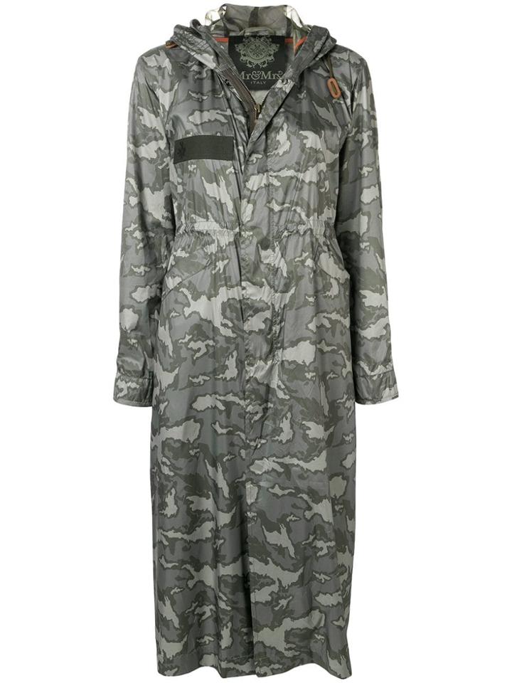 Mr & Mrs Italy Printed Raincoat - Green