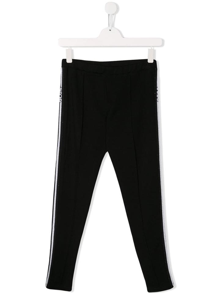 Gcds Kids Teen Side Stripe Leggings - Black