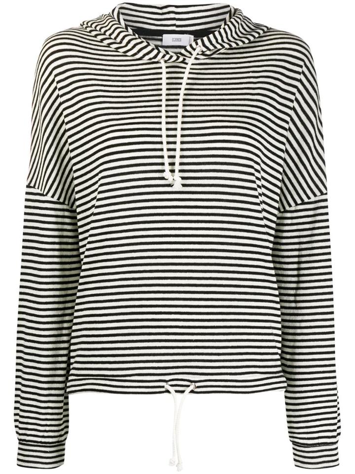 Closed Striped Sweatshirt - White