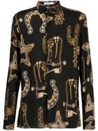 Versace Collection All-over Print Shirt - Black