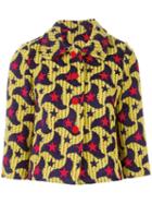 Ultràchic Star Jacquard Jacket, Women's, Size: 40, Yellow/orange, Viscose/polyester