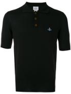 Vivienne Westwood Man Embroidered Logo Polo Shirt - Black