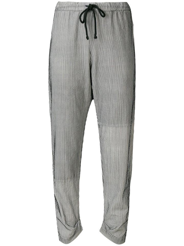 Lost & Found Rooms Full Stripes Intarsia Pants - Black