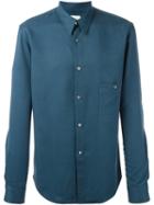 Lemaire Pointed Collar Shirt, Men's, Size: 48, Blue, Cotton