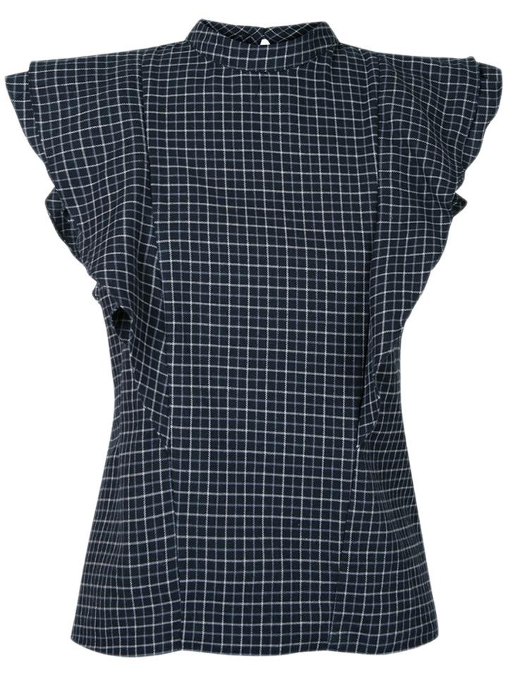 Lilly Sarti - Ruffled Blouse - Women - Cotton - 40, Black, Cotton