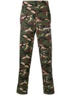 Palm Angels Camouflage Logo Trousers - Green