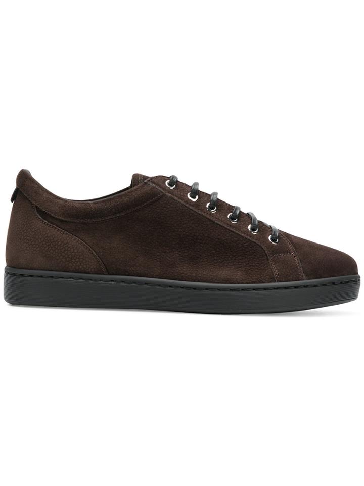 Kiton Lace-up Sneakers - Brown