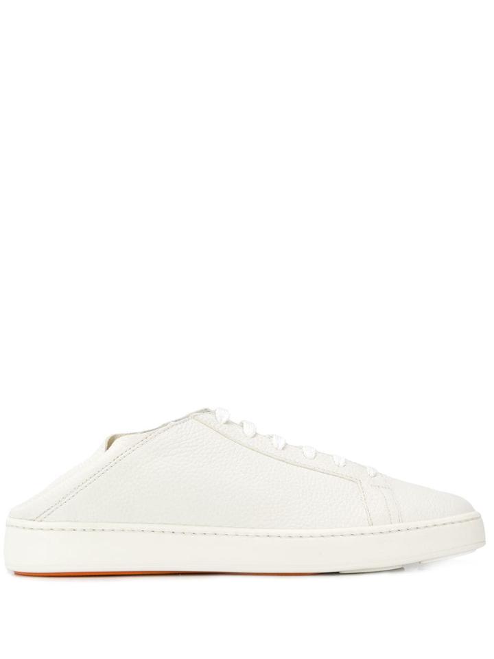 Santoni Folded Heel Sneakers - White