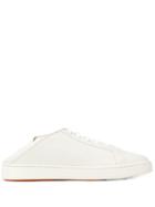 Santoni Folded Heel Sneakers - White