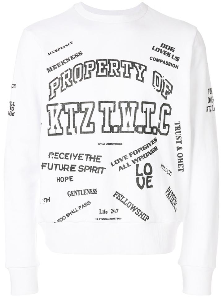 Ktz Property Of Ktz Printed Sweatshirt - White