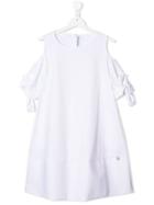 Simonetta Cold Shoulder Dress - White