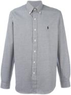 Polo Ralph Lauren Houndstooth Button-down Shirt, Men's, Size: Large, Black, Cotton