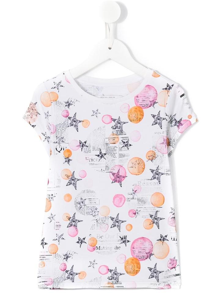 John Galliano Kids Printed T-shirt, Girl's, Size: 12 Yrs, White