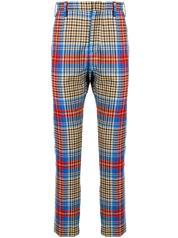 Charles Jeffrey Loverboy Check Print Trousers - Multicolour