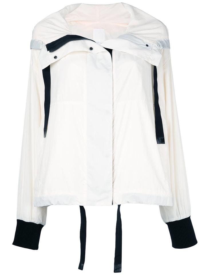 Dkny Concealed Placket Jacket, Women's, Size: Xs/s, White, Nylon