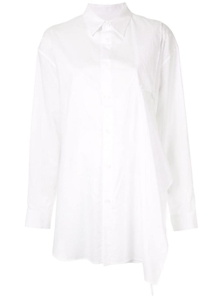 Y's Cut Out Detail Shirt - White