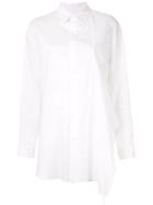 Y's Cut Out Detail Shirt - White