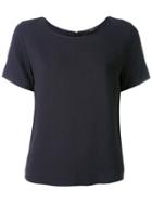 Odeeh Short Sleeved T-shirt, Women's, Size: 38, Blue, Viscose