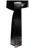 Givenchy Black Bow Patent Leather Belt