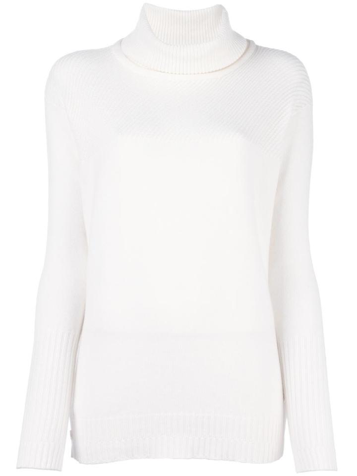 Loro Piana Roll Neck Jumper, Women's, Size: 42, White, Cashmere