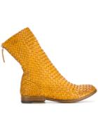 Sartori Gold Woven Ankle Boots - Yellow & Orange