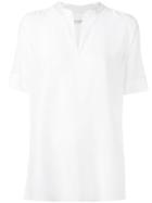 V-neck T-shirt - Women - Silk - L, White, Silk, Equipment
