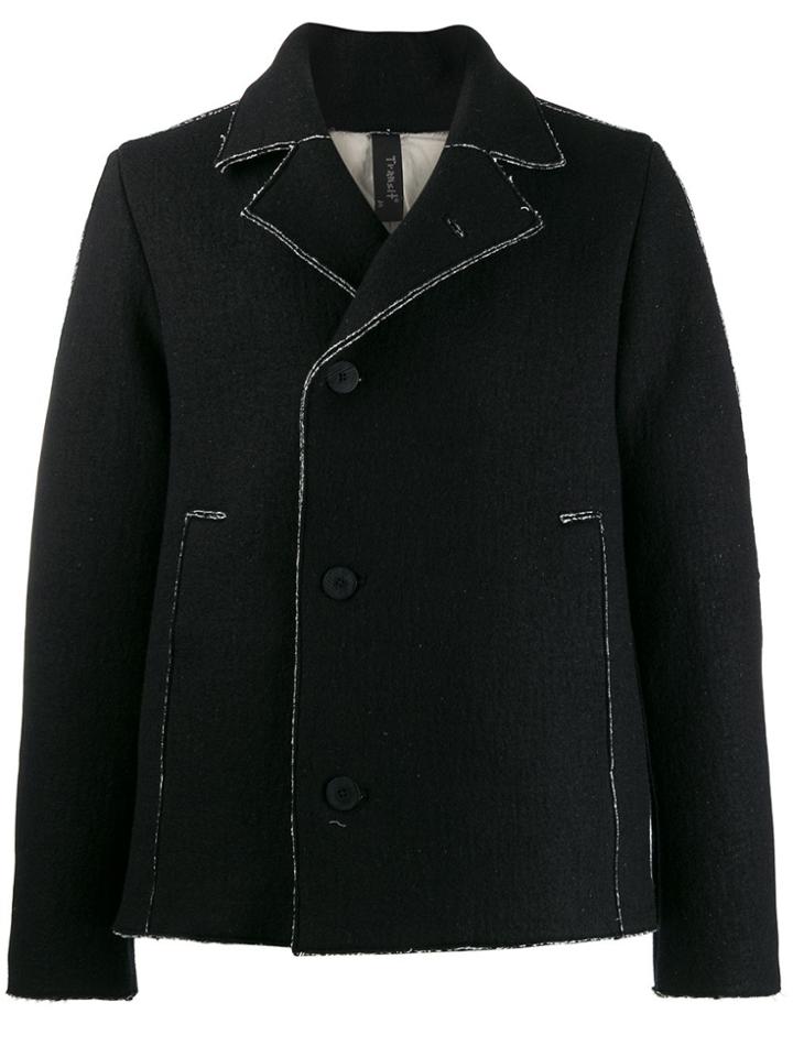 Transit Boxy Double-breasted Jacket - Black