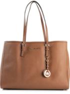 Michael Michael Kors 'jet Set Travel' Tote, Women's, Brown, Calf Leather