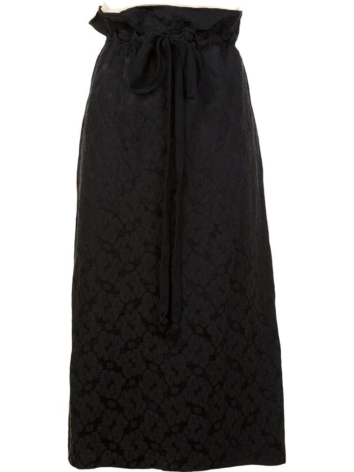 Uma Wang 'generale' Skirt, Women's, Size: Medium, Black, Linen/flax/viscose