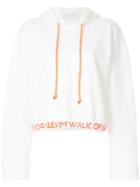 Walk Of Shame Logo Hem Hoodie - White