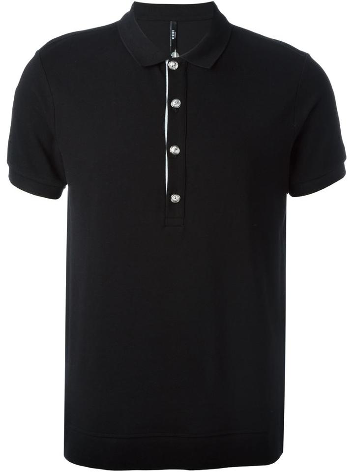 Versus Lion Head Button Polo Shirt