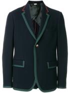 Gucci Buttoned Up Longsleeved Jacket - Blue