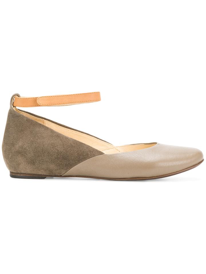See By Chloé Ankle Strap Ballerinas - Green