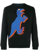 Ps By Paul Smith Dinosaur Print Longsleeved T-shirt - Black
