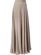 Ralph Lauren Black Flared Maxi Skirt